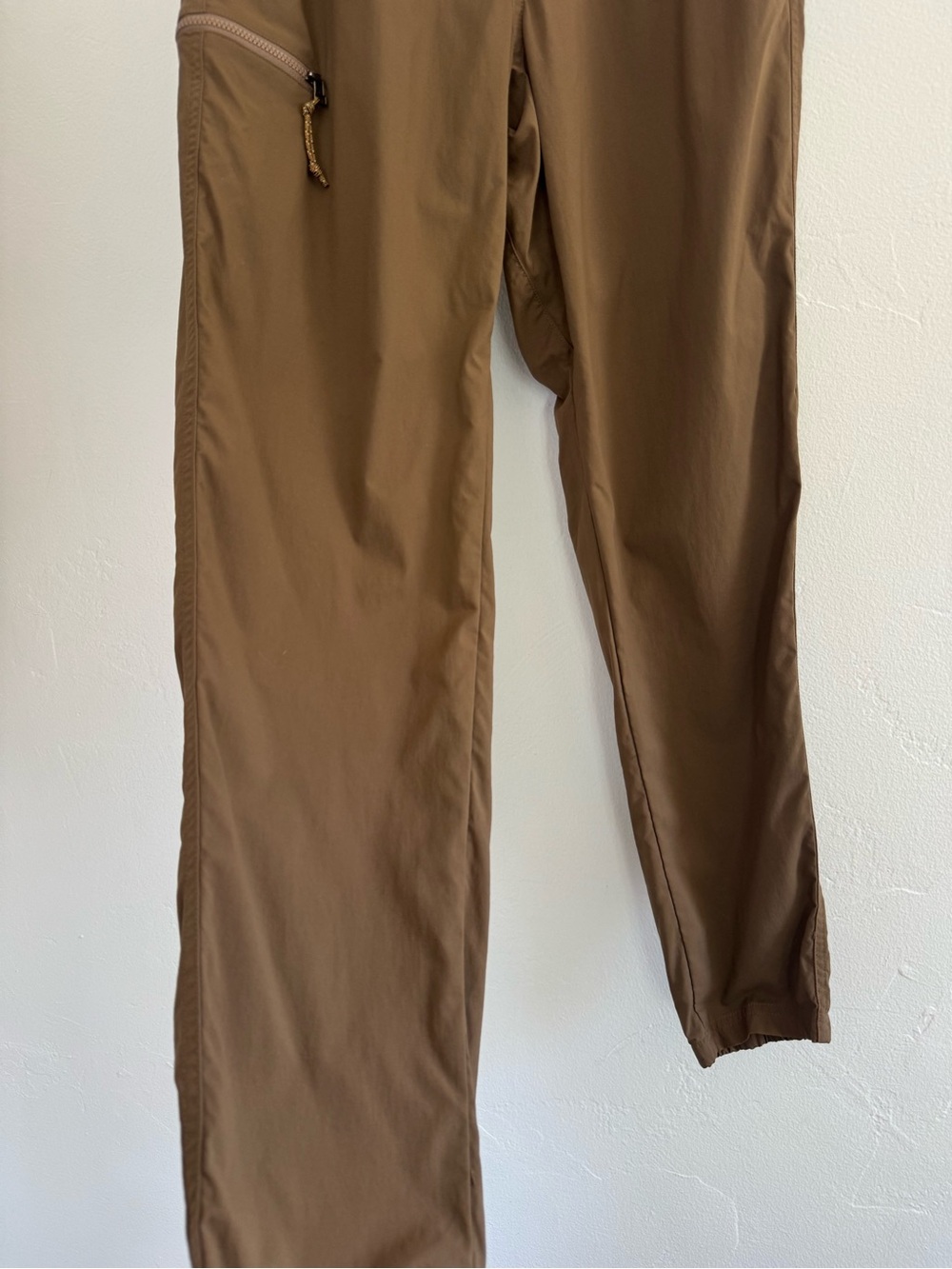 REI Trailmade Joggers Brown Water Repellant Outdoor Nylon Stretch Camping Hiking - Picture 5 of 11